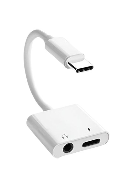 Type-C Kulaklık ve Şarj Dönüştürücü Adaptör 2’si 1 Arada Aux + Type-C Şarj Girişi modelleri