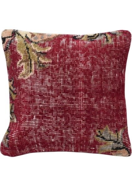 Vintage El Dokuma Dekoratif Halı Kırlent Yastık Kılıfı 6562