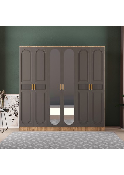 Dova 6 Kapaklı Eko Gardırop - Mdf Kapak fiyatları