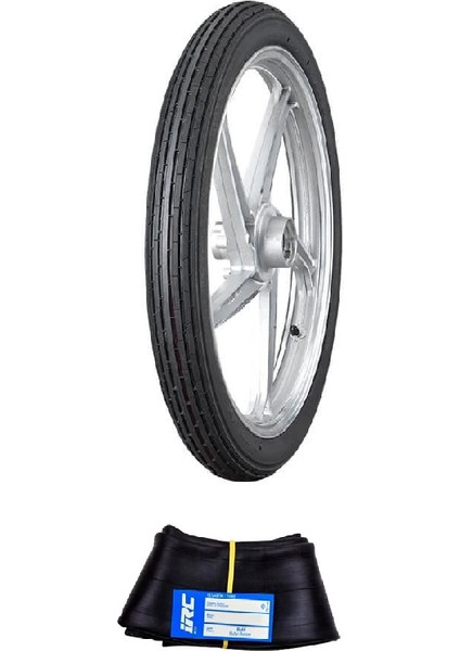 Irc 17 Jant 2.25-17 Tube Type (Iç Lastikli) Nf-7 Motosiklet Dış Lastiği + Irc 2.25/2.50-17 Iç Lastik Seti