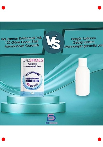 Ayak ve Ayakkabı Koku Giderici Toz Seti (10 Adet) indirimleri