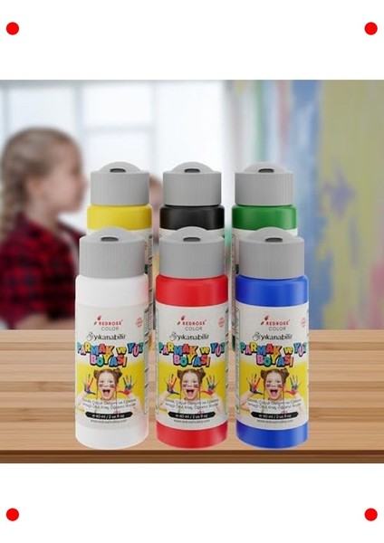 Ana Renkler Parmak Boyası Seti - 6X60 ml fiyatları