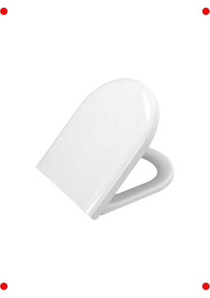 Yuvarlak Yavaş Kapanır Klozet Kapağı - Kolay Çıkabilir