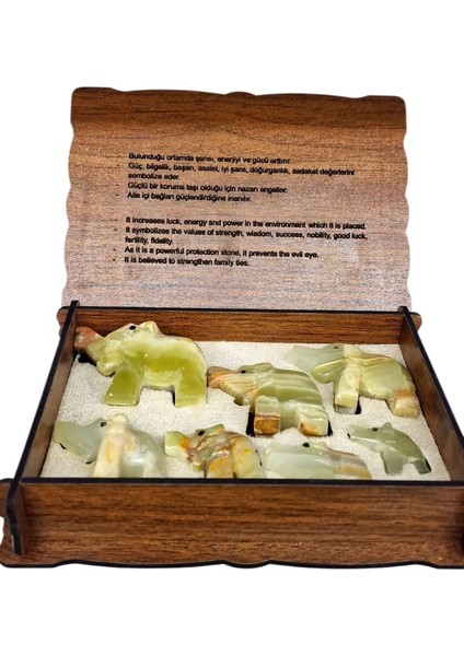 Onyx Taşı 7'li Şans Fili