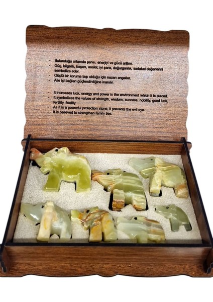 Onyx Taşı 7'li Şans Fili fiyatları