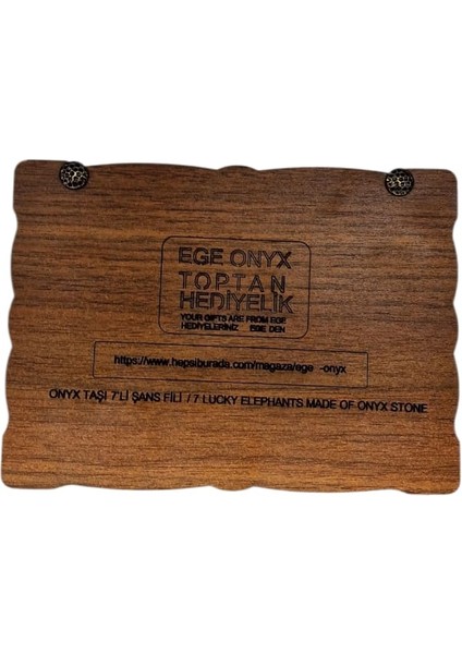 Onyx Taşı 7'li Şans Fili indirimleri