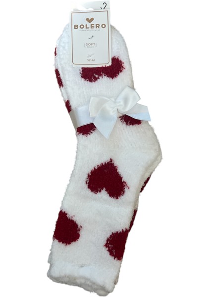 Kadın 2'li Kışlık Ev ve Uyku Çorabı