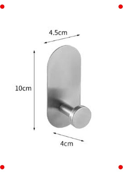 Kendinden Yapışkanlı Tekli Krom Metal Askılık modelleri