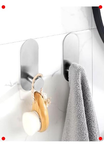 Kendinden Yapışkanlı Tekli Krom Metal Askılık fırsatları