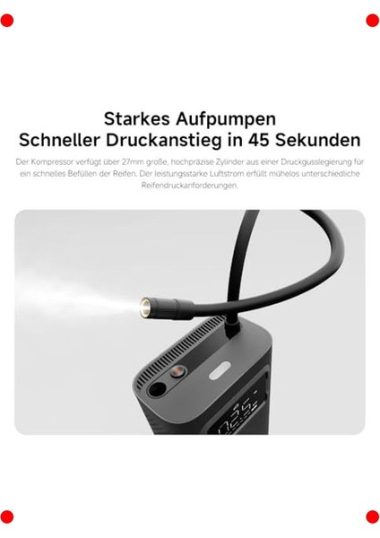 Taşınabilir Dijital Hava Kompresörü Pro modelleri