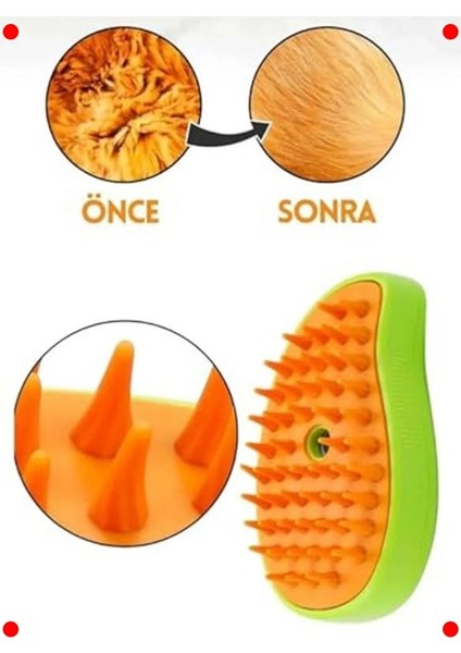 Buharlı Evcil Hayvan Tarağı ve Yıkama Fırçası fırsatları