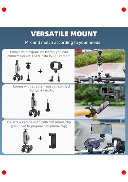 Kamera Gidon Montajı - Bisiklet & Motosiklet fiyatları