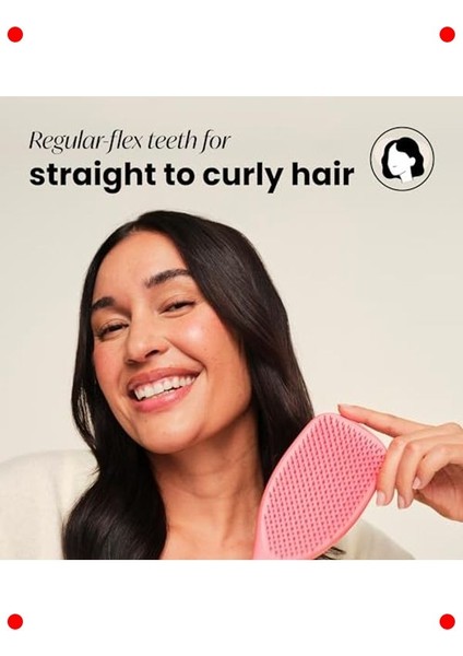 Geniş Islak & Kuru Saç Detangler Fırça - Somon Pembe modelleri