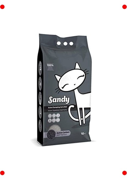 Ekstra Topaklanan Karbonlu Doğal Kedi Kumu 10 kg