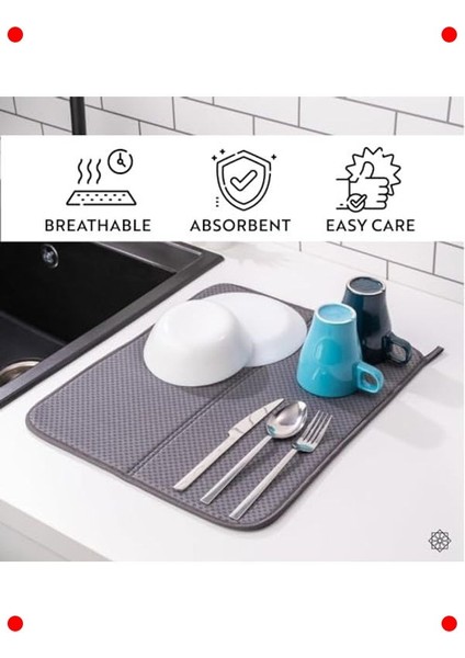 Süper Emici Mikrofiber Bulaşık Kurutma Matı modelleri