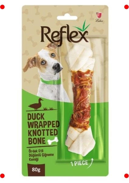 Ördek Etli Köpek Düğüm Kemik Ödülü - 80 gr