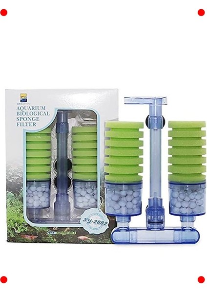 Çift Süngerli Biyolojik Akvaryum Filtresi