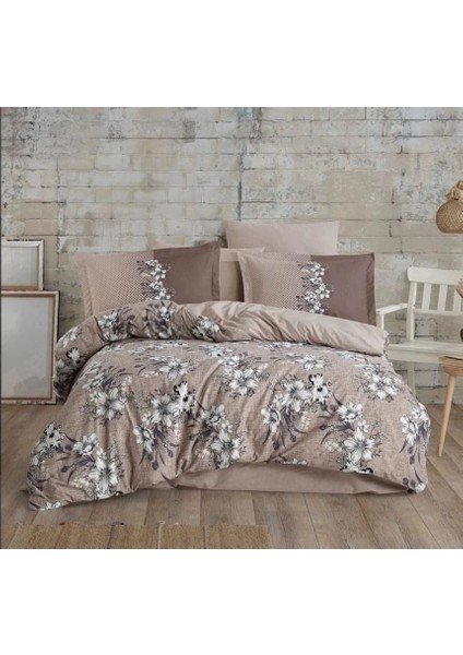 Hobby Çift Kişilik Ranforce Nevresim Takımı Elvira Kahve fiyatları