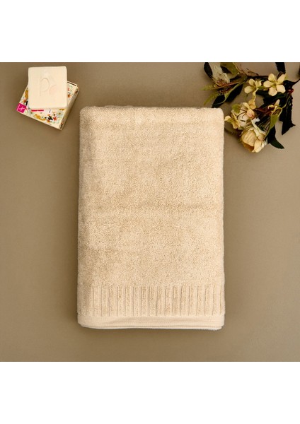 Soft Patte Banyo Havlusu - Krem - 70X140 cm