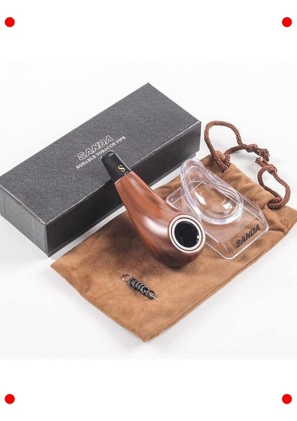 Kutulu Kılıflı Kısa Pipo - Klasik Tasarım