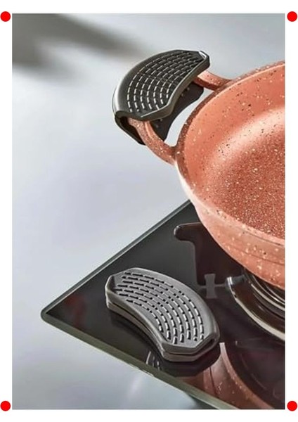 Yanmaz Silikon Tencere Tava Tutacağı 2'li Set