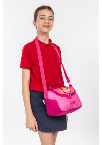 Lisanslı Skye Karakterli Pembe Ilkokul Beslenme Çantası modelleri