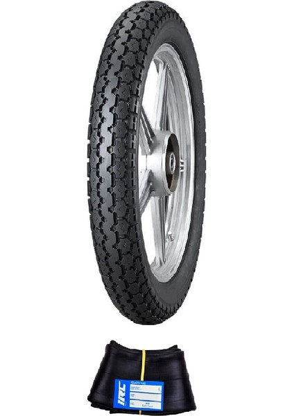 Irc 18 Jant 2.75-18 Tube Type (Iç Lastikli) Nr-2 Motosiklet Dış Lastiği + Irc 2.75/3.00-18 Iç Lastik Seti