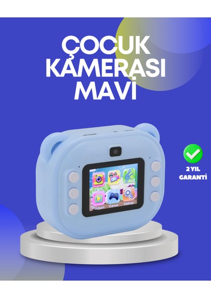 Nrzsnt Çocuk Şipşak Kamera – 24MP Hd Çift Lensli Termal Baskı Teknolojili