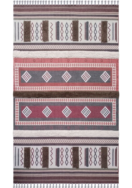 Home MR19 Tafting Pamuklu Kilim - Renkli - 150X230 cm