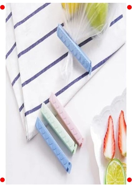 Karışık Renkli Çok Amaçlı Poşet Klipsi Seti (6 Adet) modelleri