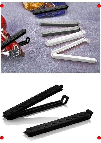 Karışık Renkli Çok Amaçlı Poşet Klipsi Seti (6 Adet) fırsatları