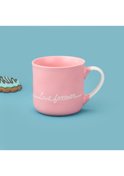 Houseware Love Forever Porselen Kupa - Pembe - 320 ml fiyatları