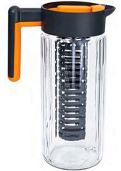Çizgili Süzgeçli Detoks Sürahi - 1430 ml - Asorti modelleri
