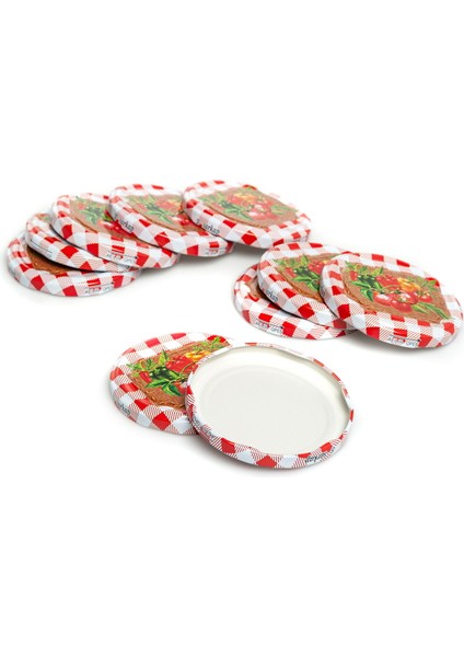 10'lu Kavanoz Kapağı - 8,2 cm - Asorti fiyatları