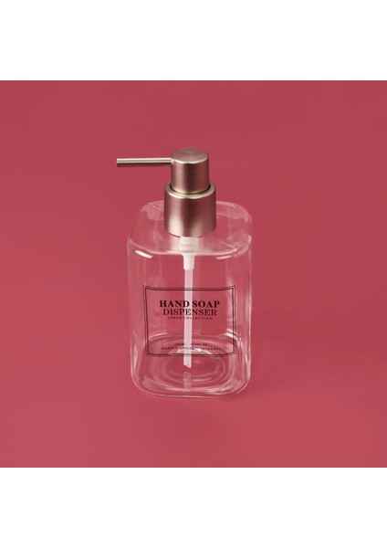 Kare Borosilikat Cam Sıvı Sabunluk - Şeffaf / Gri fiyatları