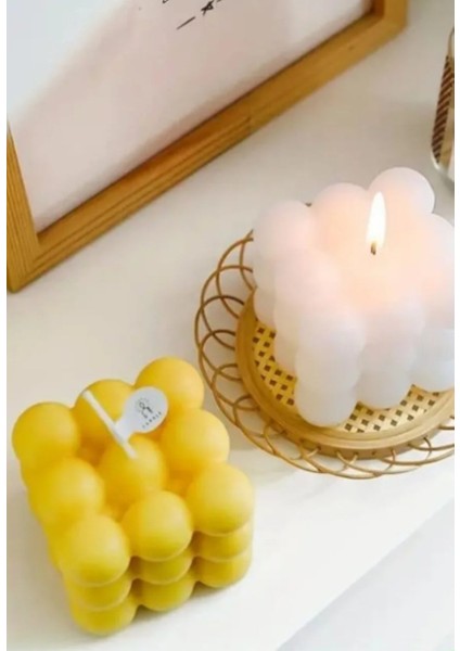 Bubble Küp Mum Kalıbı Silikon Kalıp Figür Epoksi Reçine Taş Tozu Kalıbı