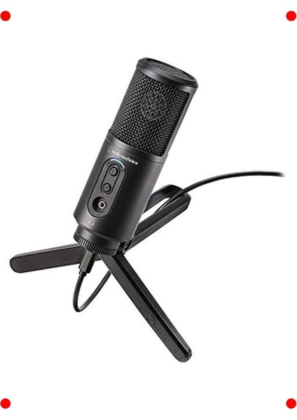 USB Kardioid Kondenser Mikrofon - Siyah