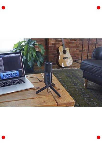 USB Kardioid Kondenser Mikrofon - Siyah fiyatları