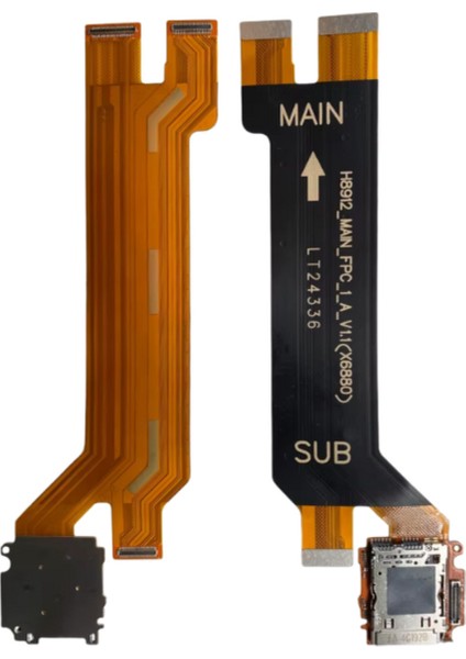 Infinix Uyumlu Hot 50 Pro+ Plus 4g Anakart Main Ara ve Sim Film Flex X6880