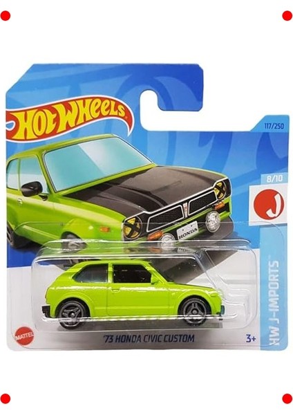 73 Model Özel Honda Civic Oyuncak Araba - Yeşil