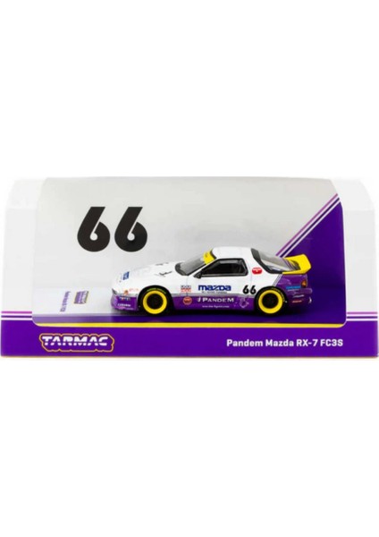 Wornessiworld 1/64 Pandem Mazda Rx-7 FC3S White / Purple - HOBBY64 modelleri