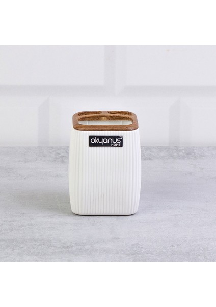 Home Çizgili Kare Diş Fırçalık - Asorti fiyatları