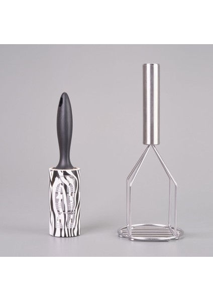 Çizgili Patates Ezici - Gri - 26 cm fiyatları