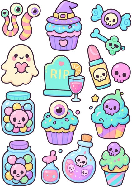 Popüler Telefon Laptop Notebook Tablet Defter Matara Stiker Etiket ST2249