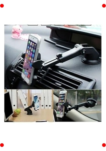 Vantuzlu Ayarlanabilir Araç Telefon Tutucu fırsatları