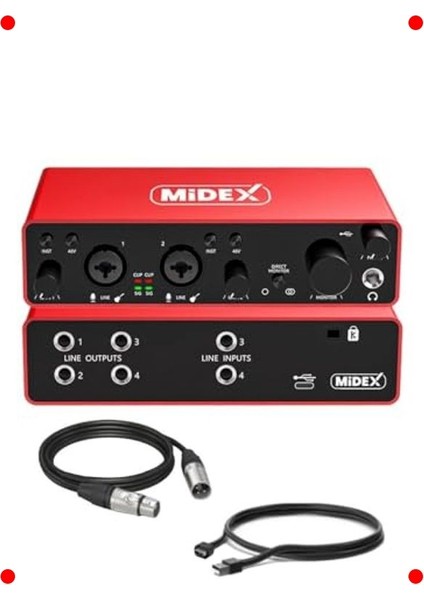 Stüdyo Kayıt Paketi 6: Ses Kartı, Mıdı Klavye, Mikrofon modelleri