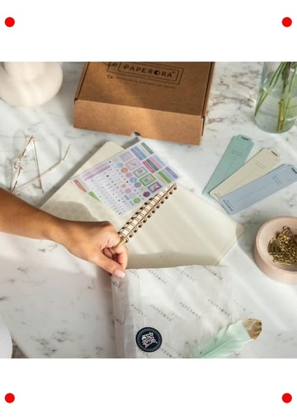 A5 Sert Kapaklı Keten Noktalı Not Defteri - Bordo fiyatları