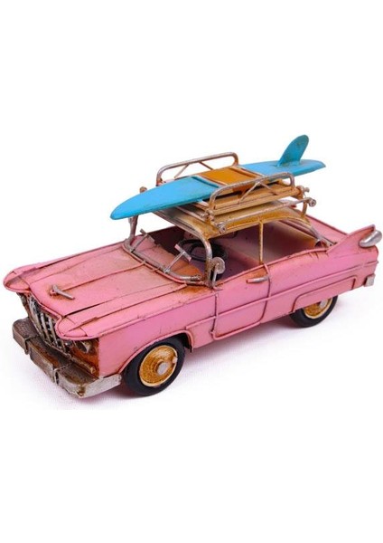 Dekoratif Metal Araba Çerçeveli Biblo Dekoratif Hediyelik