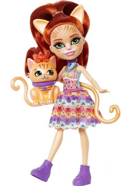 Enchantimals Popüler Bebekler Tarla Tabby&cuddler FNH22 HHB91 Lisanslı Ürün