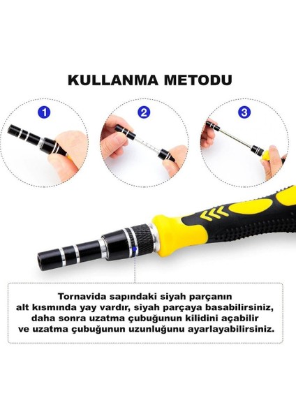 115 Parça Manyetik Tornavida Seti – Esnek Şaftlı, Uzatma Çubuklu, Telefon & Bilgisayar Tamir Seti | Profesyonel El Aletleri fırsatları